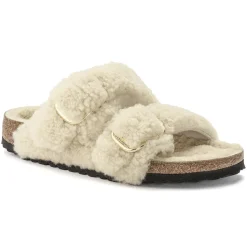 Arizona Big Buckle Shearling - Teddy Eggshell