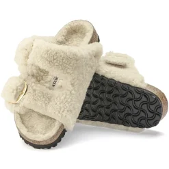 Arizona Big Buckle Shearling - Teddy Eggshell