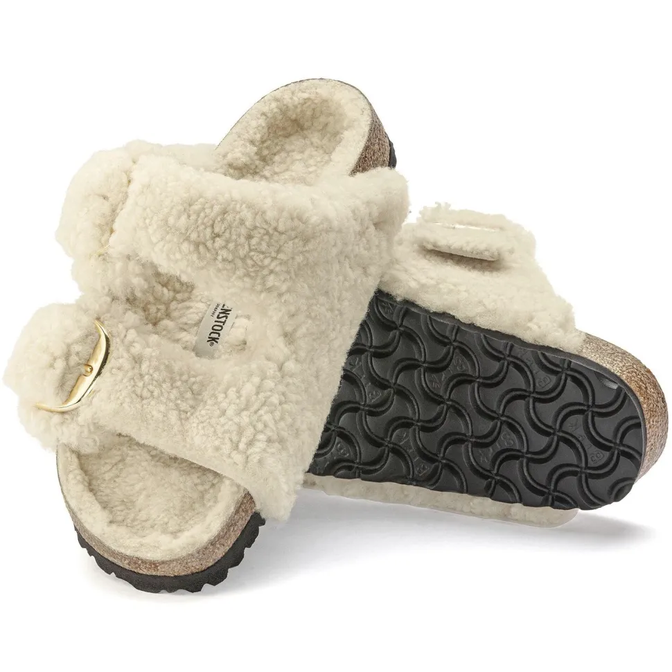 Arizona Big Buckle Shearling - Teddy Eggshell