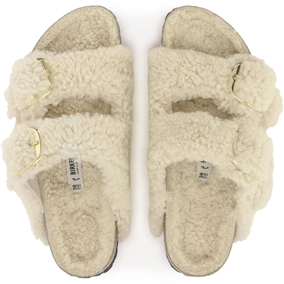 Arizona Big Buckle Shearling - Teddy Eggshell