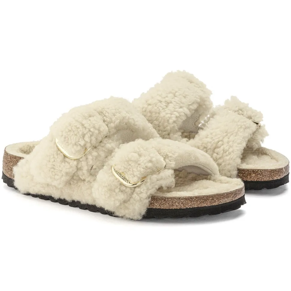 Arizona Big Buckle Shearling - Teddy Eggshell