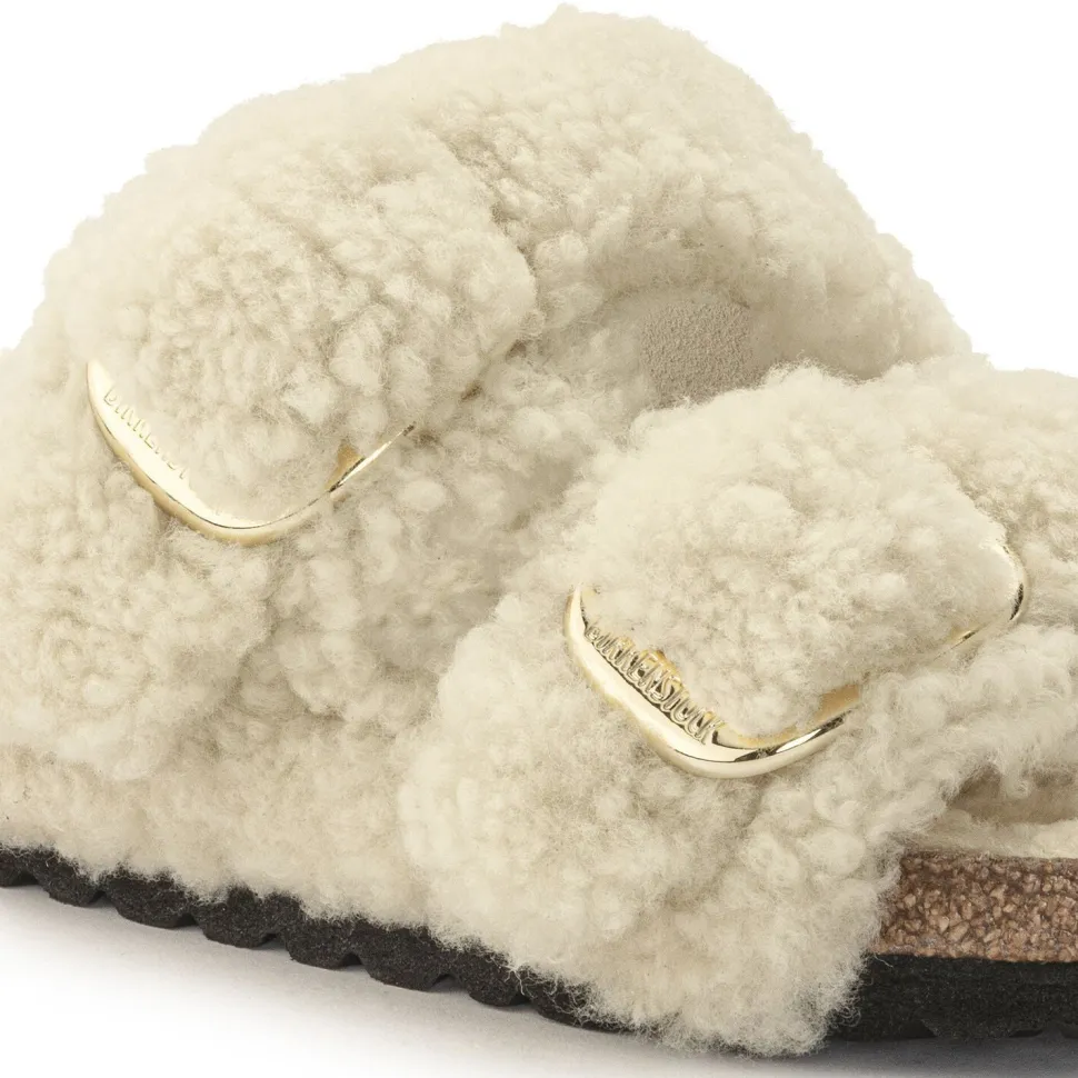 Arizona Big Buckle Shearling - Teddy Eggshell
