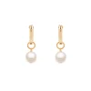 Ava Earrings - Pearl & Gold