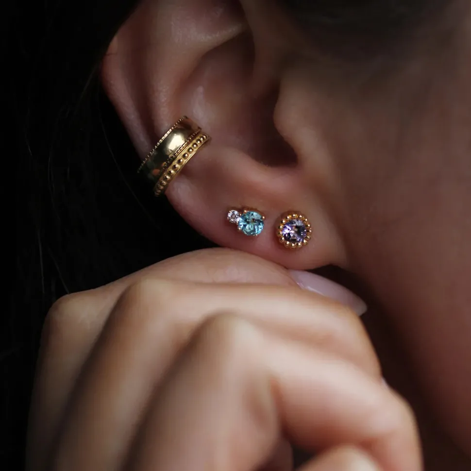 Beaded Ear Cuff - Gold