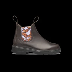 Blundstone 2395 - Kid's Brown with Butterfly Lilac Elastic