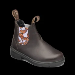 Blundstone 2395 - Kid's Brown with Butterfly Lilac Elastic