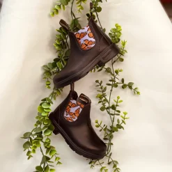 Blundstone 2395 - Kid's Brown with Butterfly Lilac Elastic