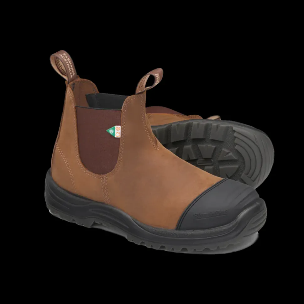Blundstone 169 - Work & Safety Rubber Toe Cap Saddle Brown