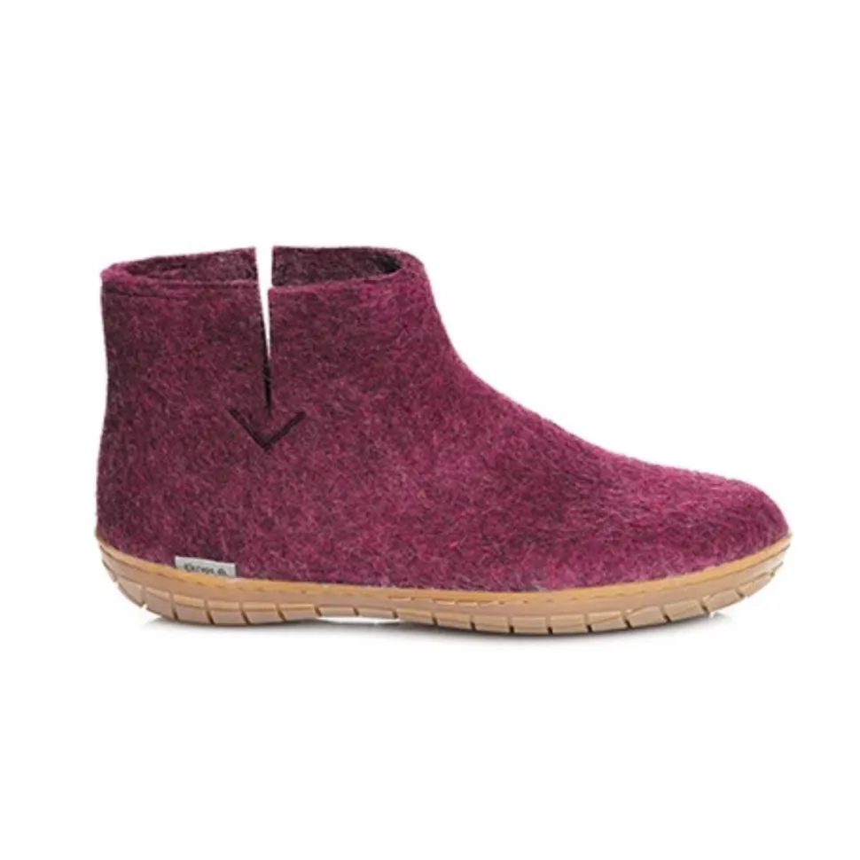 Boot with Honey Rubber - Cranberry