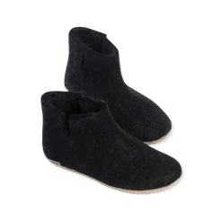 Boot with Leather Sole - Charcoal