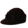 Classic Wool Blend Railroad Hat - Brown