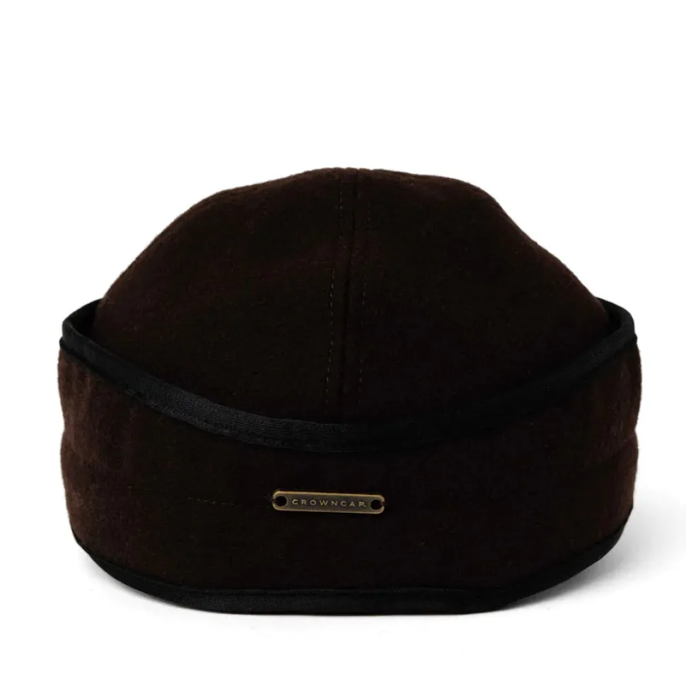 Classic Wool Blend Railroad Hat - Brown
