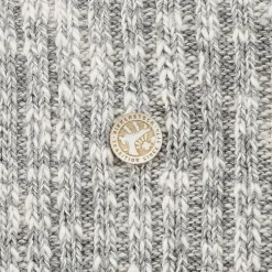 Cotton Slub Sock - Gray/White