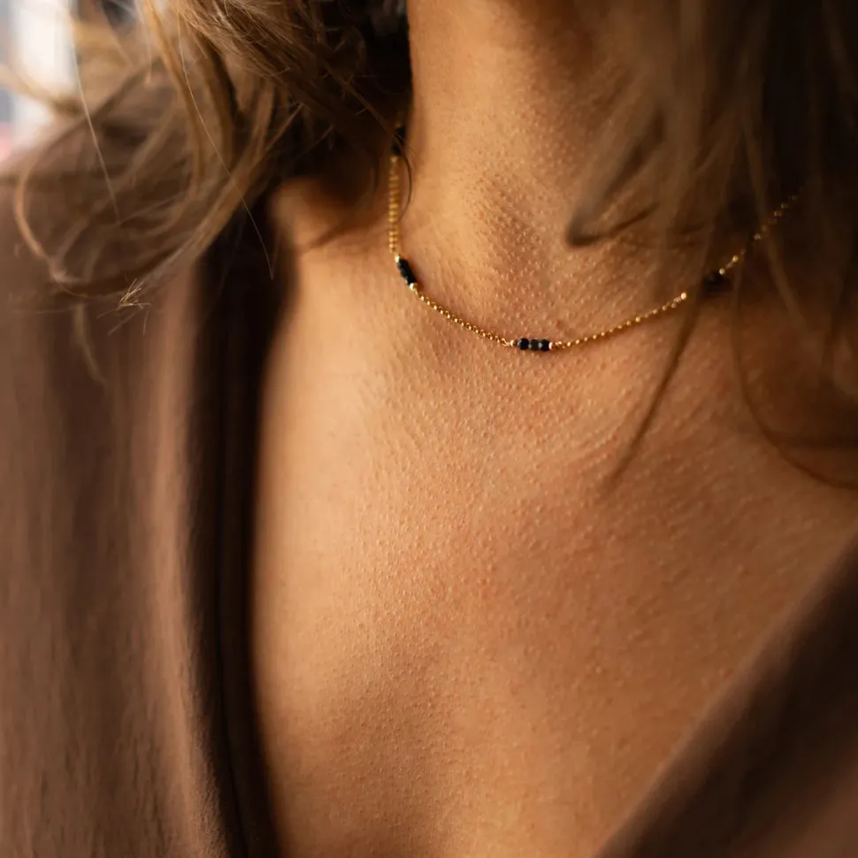 Dottie Necklace - Black Onyx