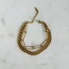 EMMY Curb & Paperclip Multi-Chain Bracelet