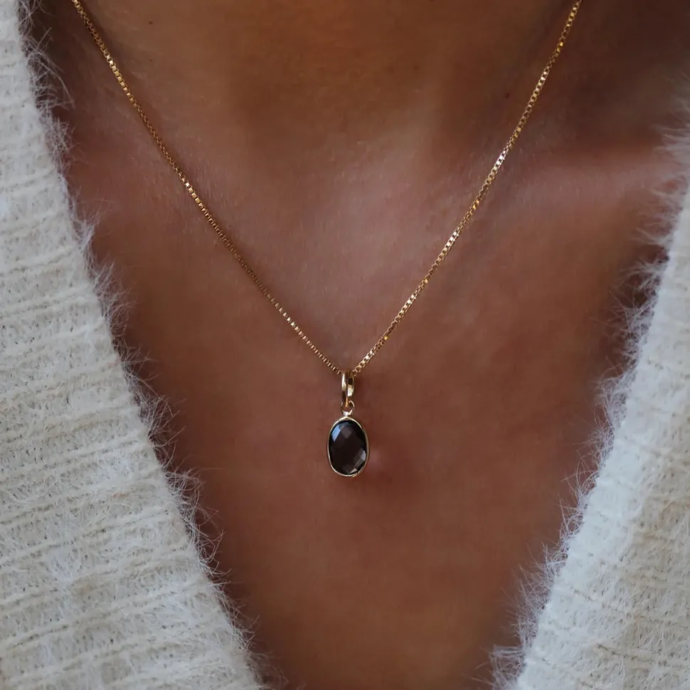 Evelyn Necklace - Smoky Quartz