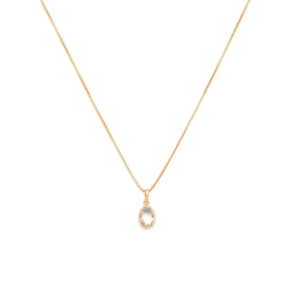 Evelyn Necklace - White Topaz