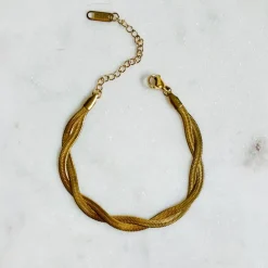 EVERLY Twist Herringbone Bracelet