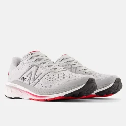 Fresh Foam 860v13 - Light Aluminum with True Red