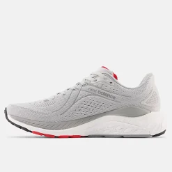 Fresh Foam 860v13 - Light Aluminum with True Red