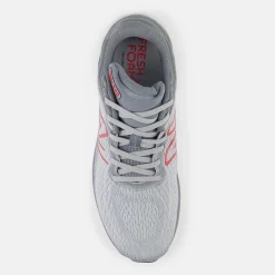 Fresh Foam X 840v1 - Aluminum Grey with True Red