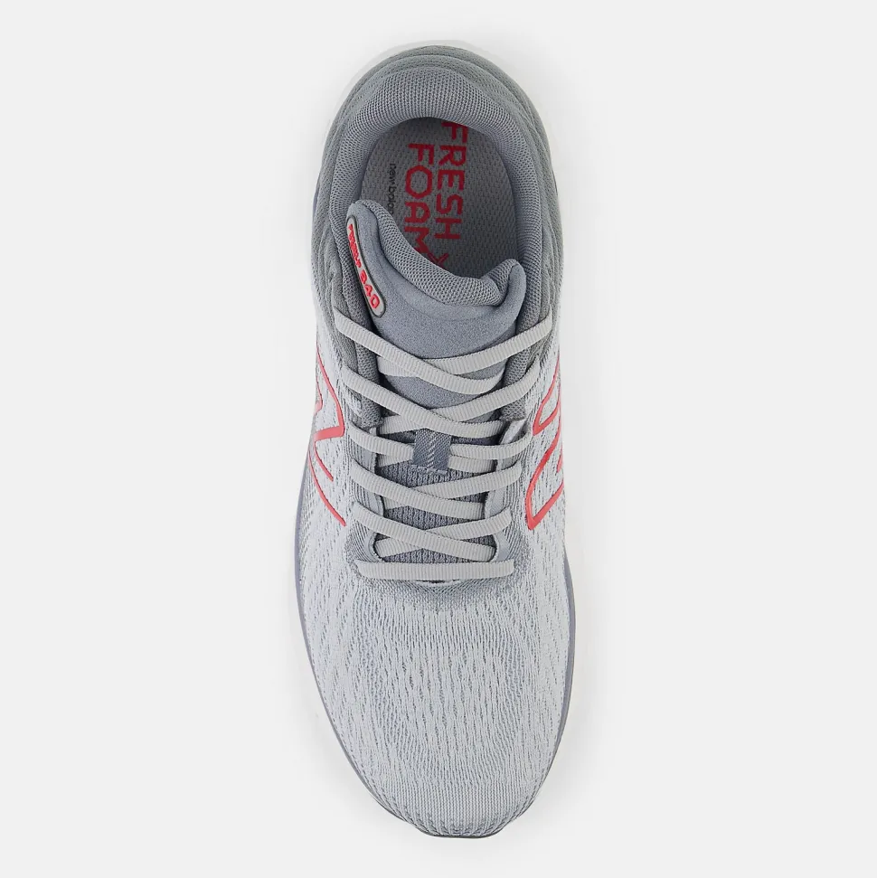 Fresh Foam X 840v1 - Aluminum Grey with True Red