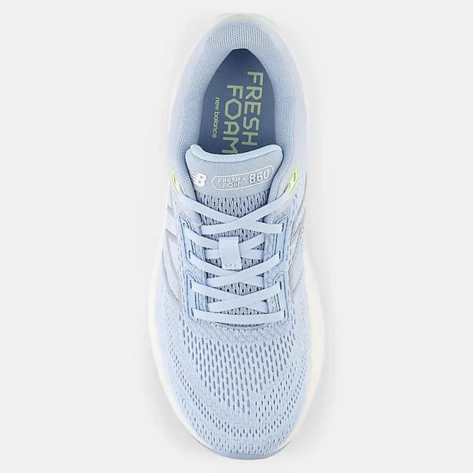 Fresh Foam X 860v14 - Light Chrome Blue with Limelight