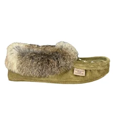 Fur Moccasin - Army Suede