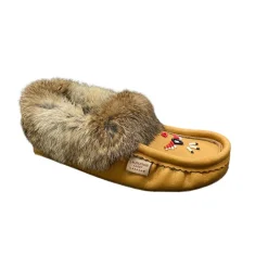 Fur Moccasin - Cork Moose Hide