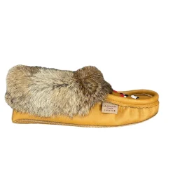 Fur Moccasin - Cork Moose Hide