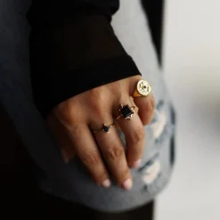 Guardian Ring - Black C.Z.