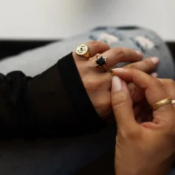 Guardian Ring - Black C.Z.