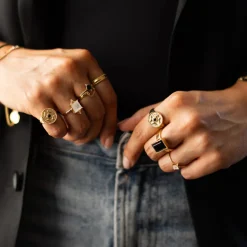 Guardian Ring - Black C.Z.