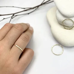 Hammered Stacking Ring