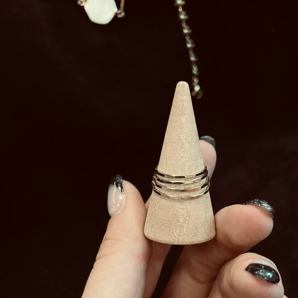 Hammered Stacking Ring