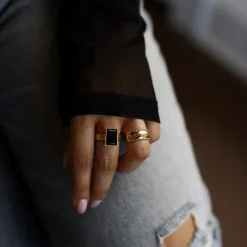 Jasmine Ring - Black Onyx