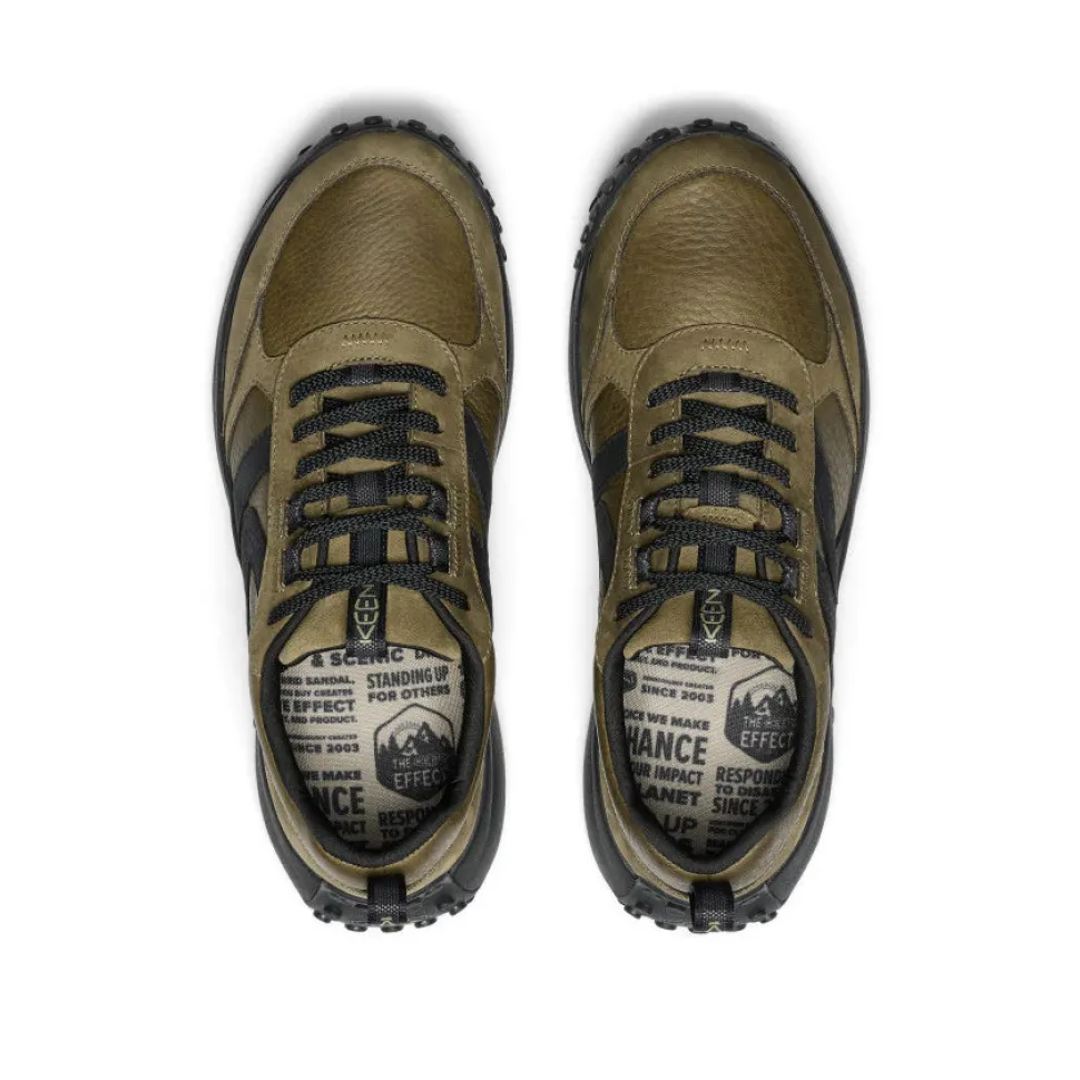KS86 Leather - Dark Olive/Black