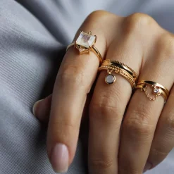 Mini Cigar Ring - Gold