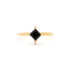 Mini Diana Ring - Black Onyx