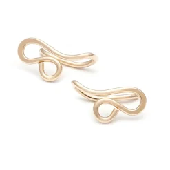 Mini Filigree Ear Climbers - Gold