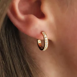 Mini Mariah Hoops - Diamond