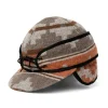 Navajo Wool Blend Railroad Hat - Orange