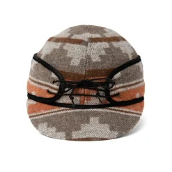 Navajo Wool Blend Railroad Hat - Orange