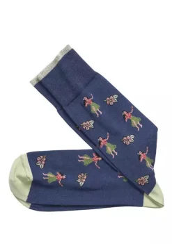 Pima Cotton Hula Girl Socks