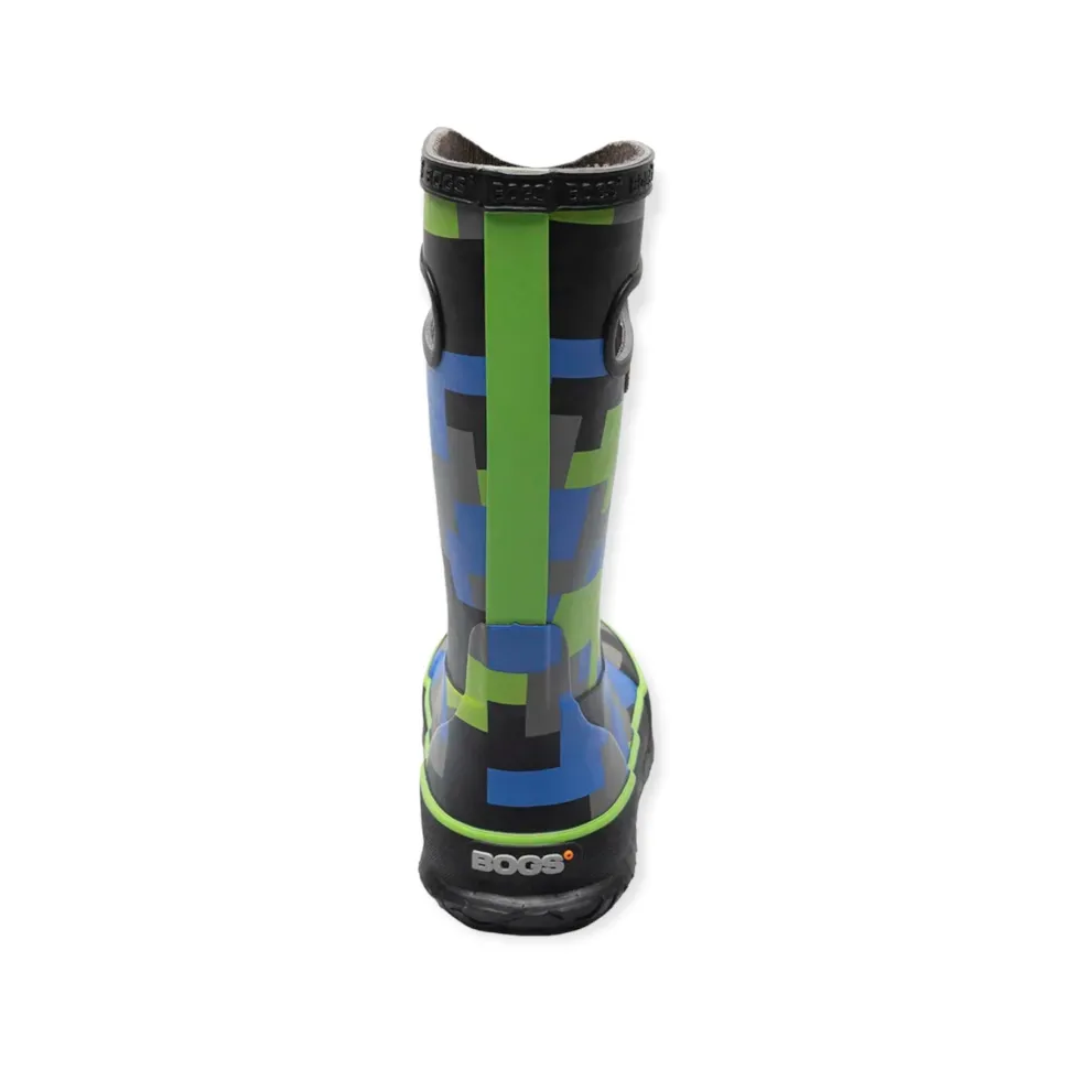 Rainboot Big Camo - Black and Green