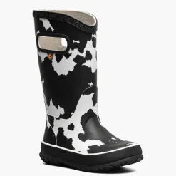 Rainboot Cow - Black and White