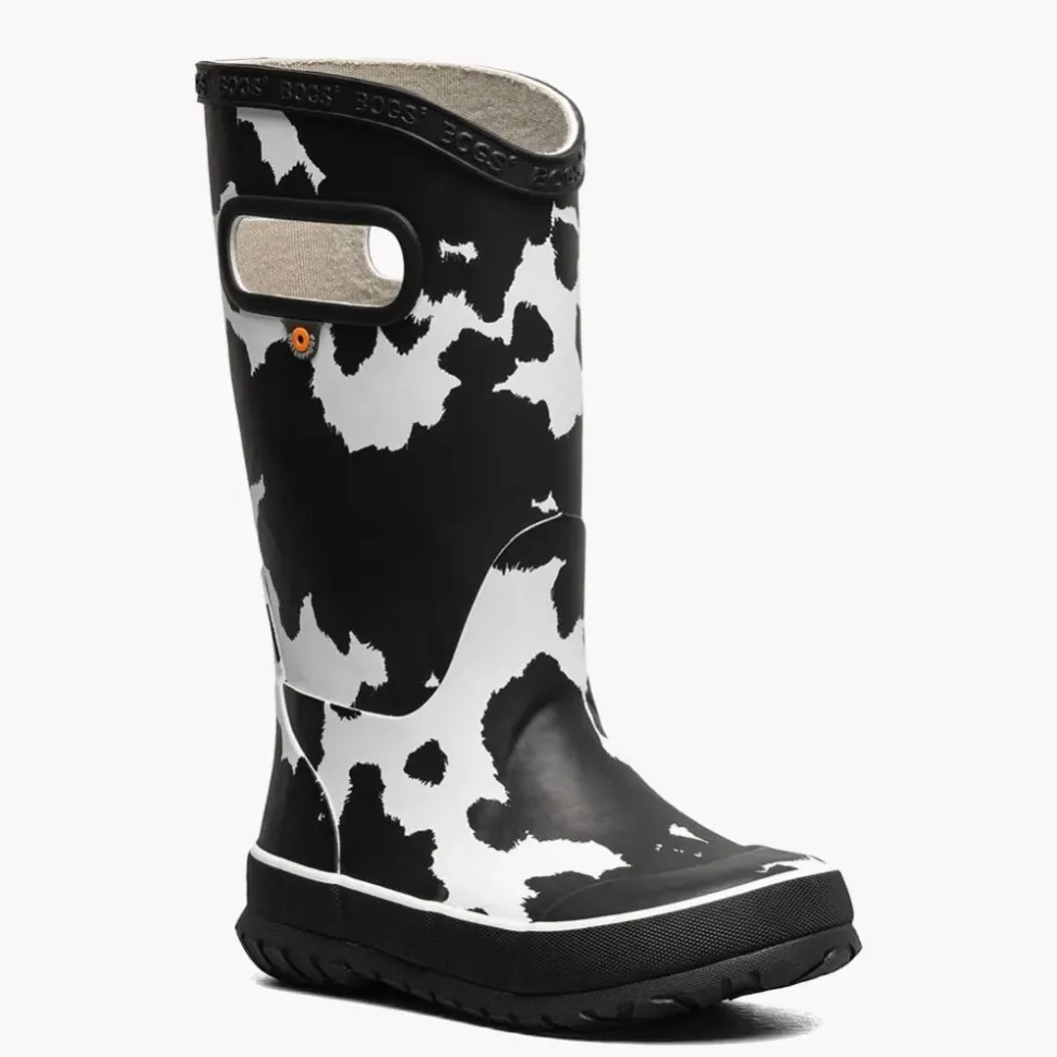 Rainboot Cow - Black and White