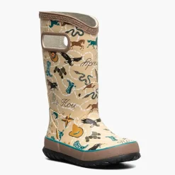 Rainboot New Western - Tan Multi
