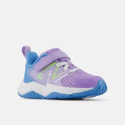 Rave Run v2 - Bungee Lace with Top Strap - Lilac Glo with Sky Blue