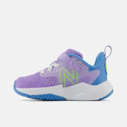 Rave Run v2 - Bungee Lace with Top Strap - Lilac Glo with Sky Blue